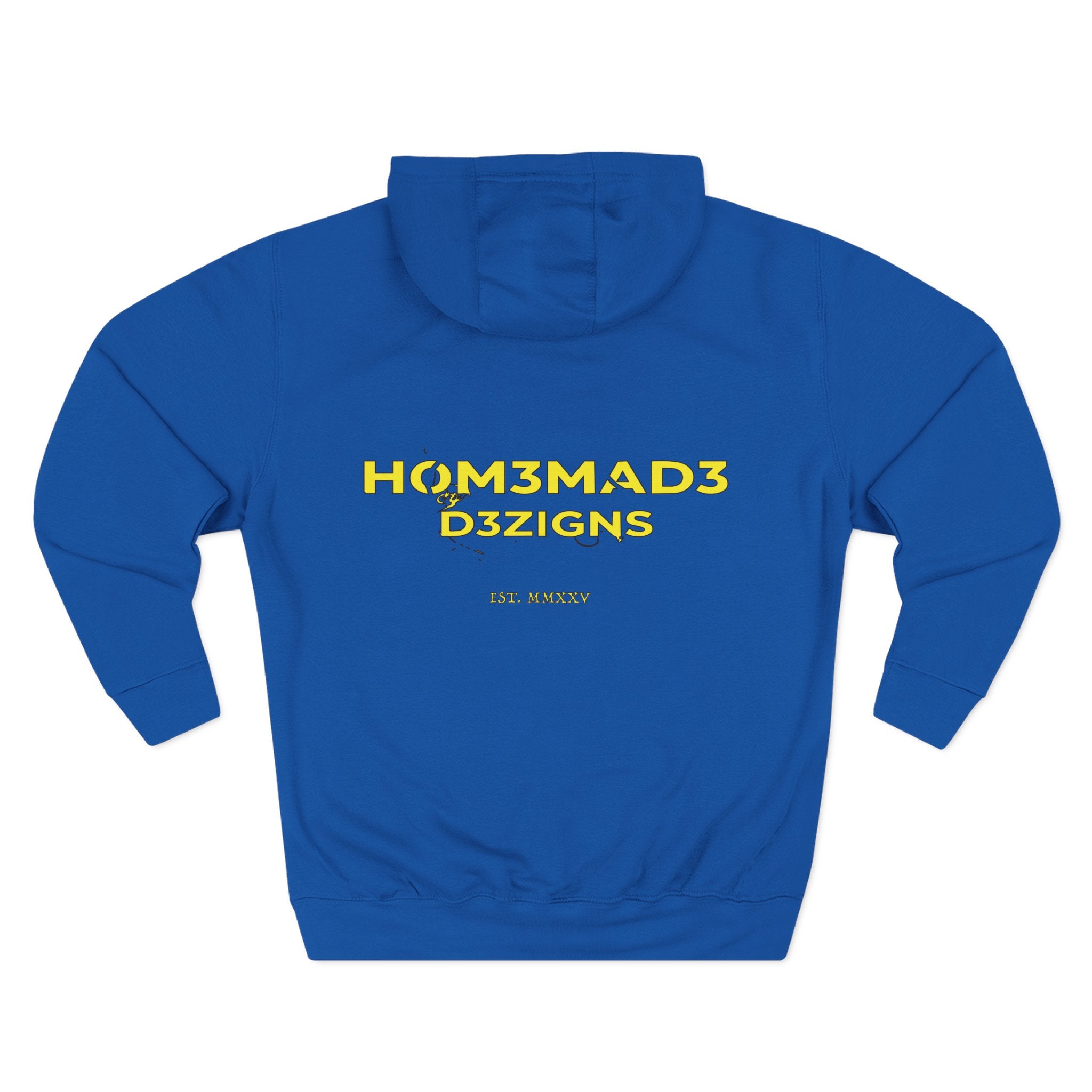Yellow Homemade Designs Fleece Hoodie, Cozy Sweatshirt for Casual Wear, Perfect Gift for Birthdays, Holidays, and Relaxing Days
