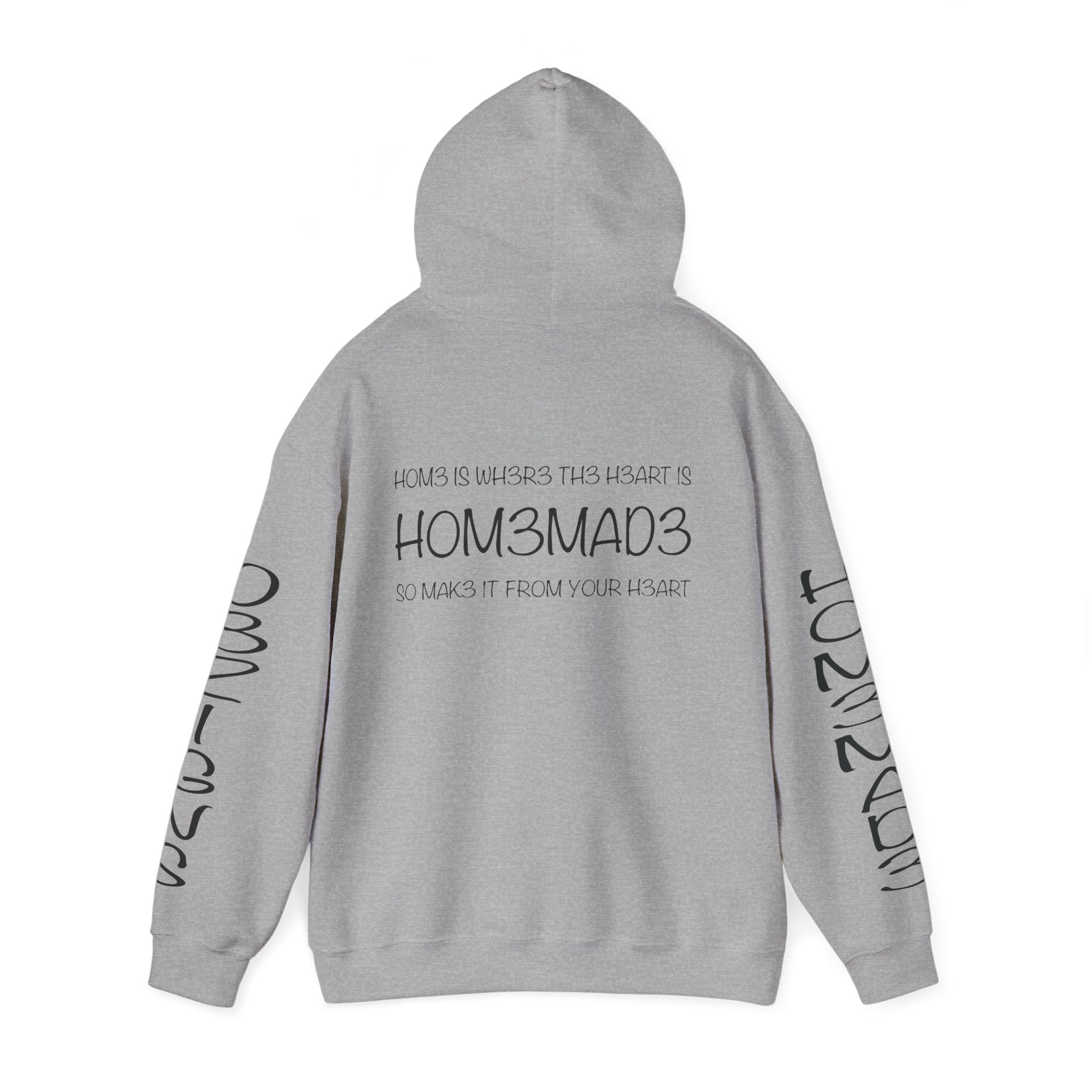 Cozy Unisex Hooded Sweatshirt - Home is Where Your Heart Is, Comfortable Pullover, Casual Wear, Gifts for Friends, Family & Home Lovers